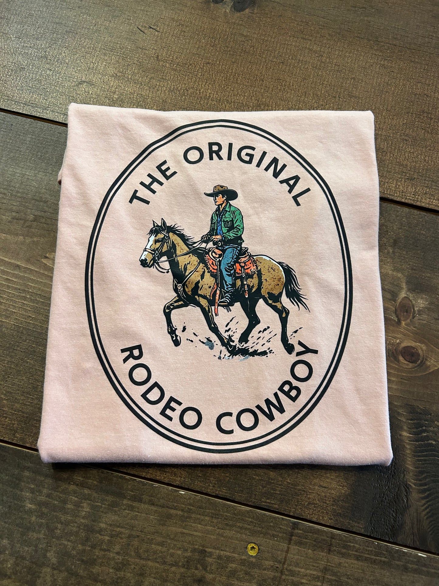 Original Rodeo Cowboy - Peach Graphic Tee