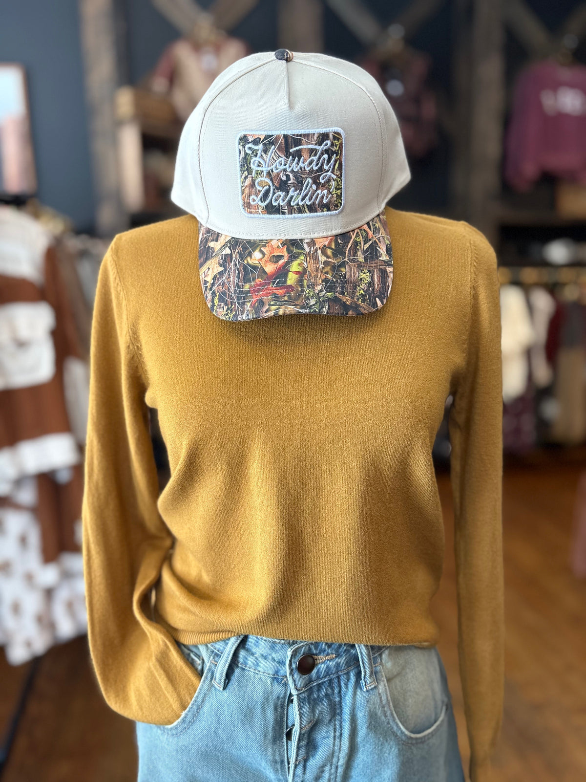Timeless Comfort – Mustard Soft Knit Sweater