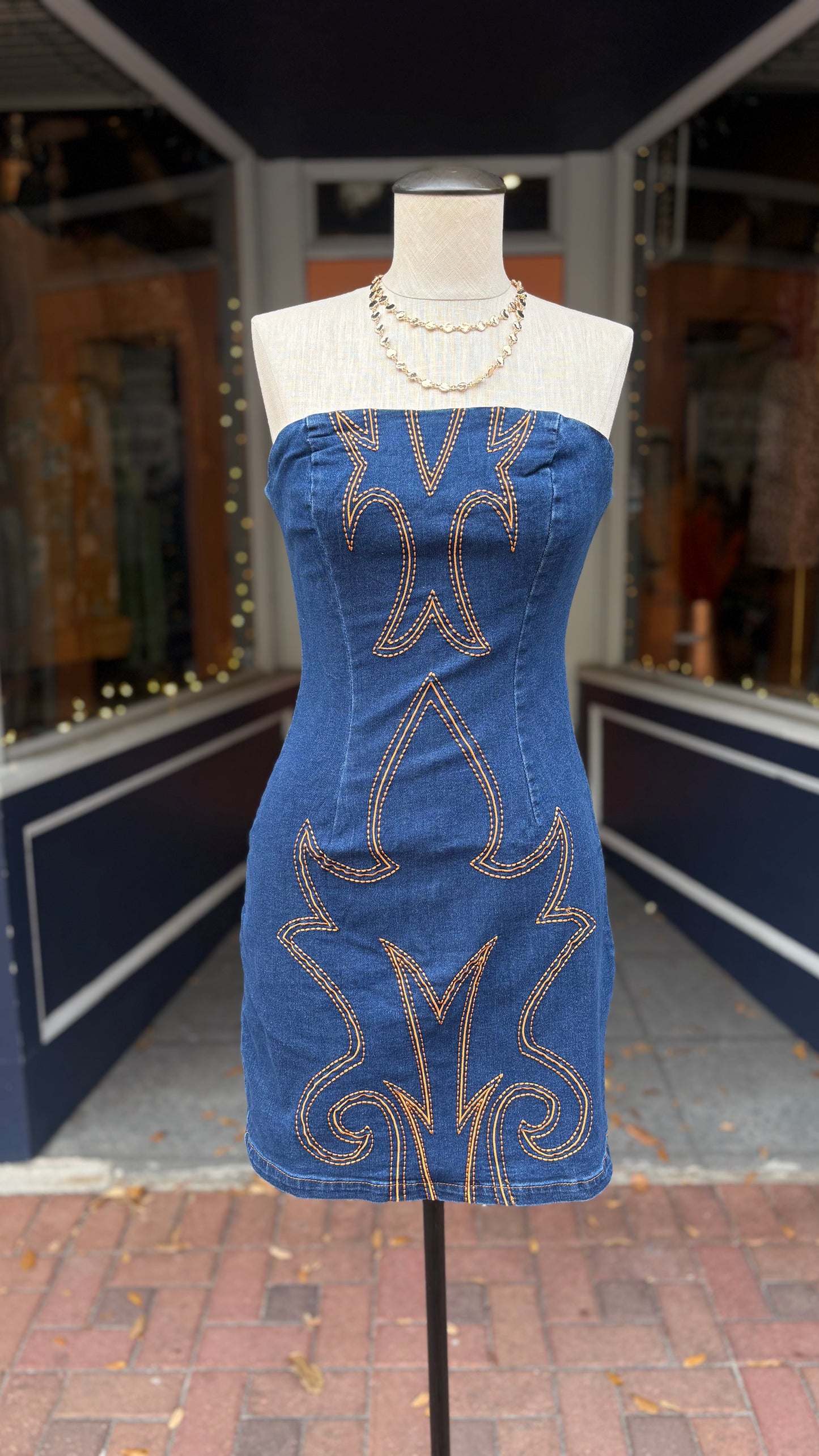 Whiskey Stitch – Denim Dress