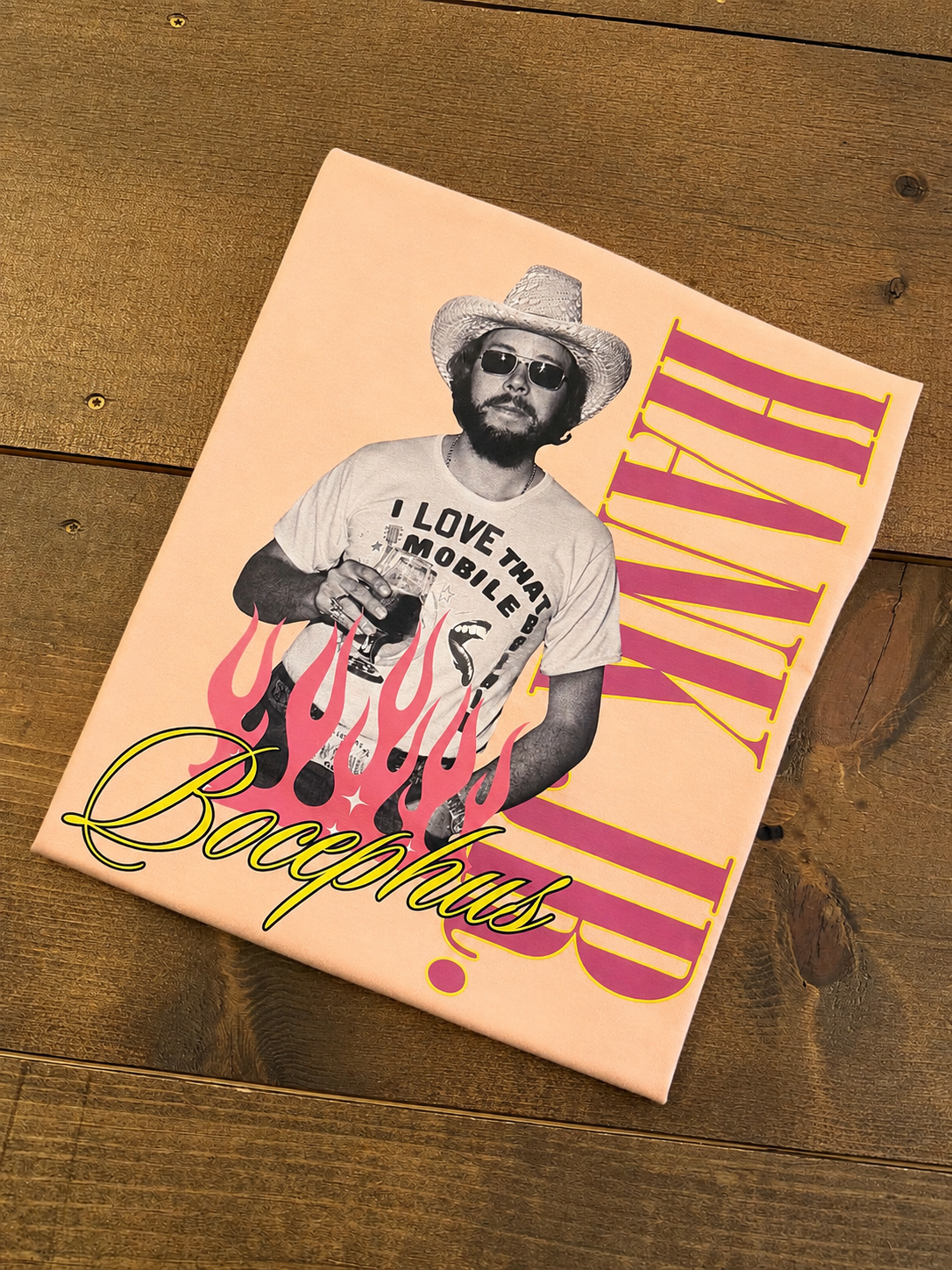 Bocephus Dreamin' - Peach Graphic Tee