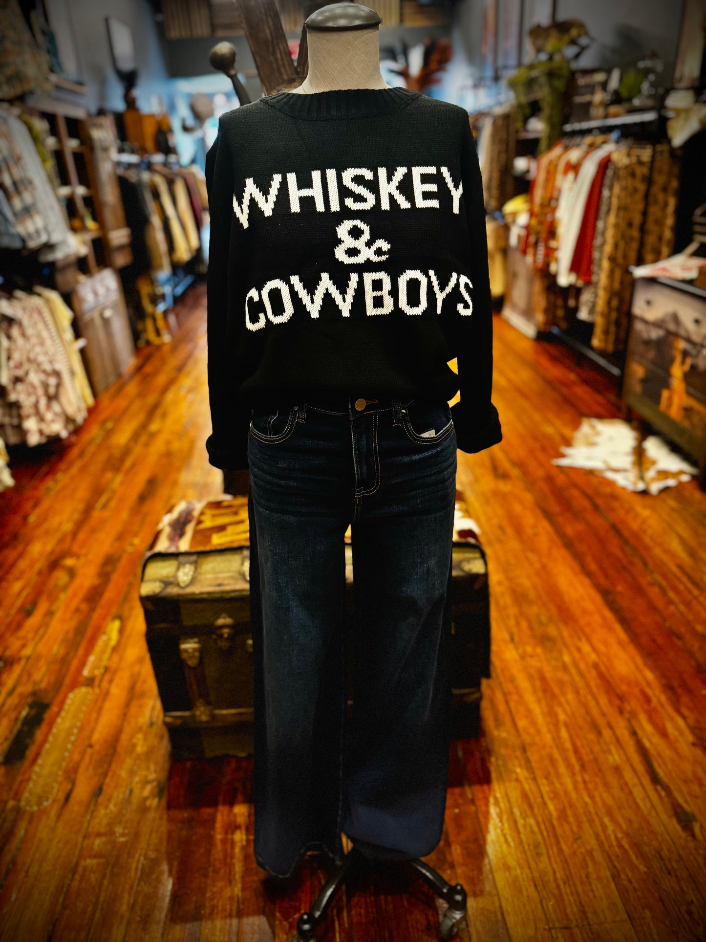 Whiskey & Cowboys – Knit Sweater