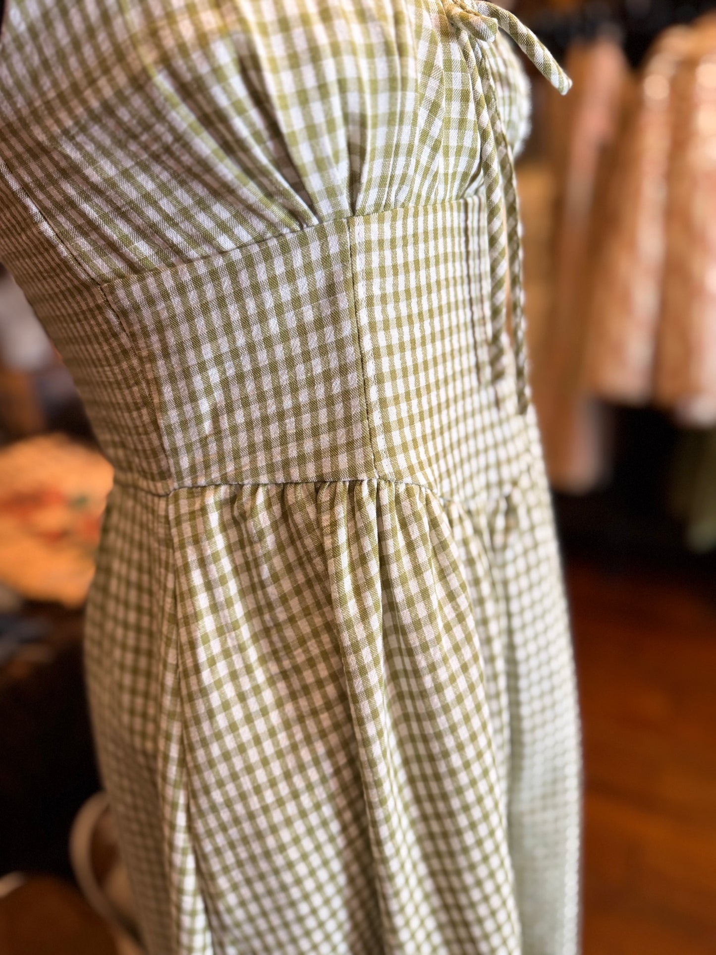 Wild Thyme – Gingham Midi Dress