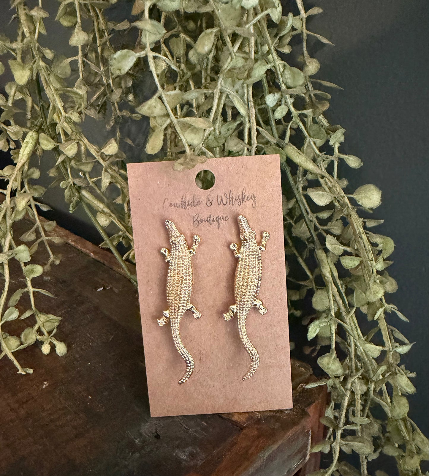 Golden Gator - Earrings