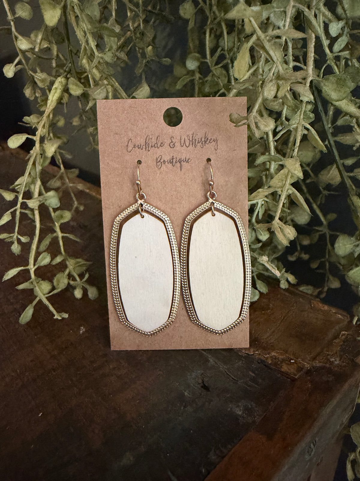 Bare Wood - Gold Earrings