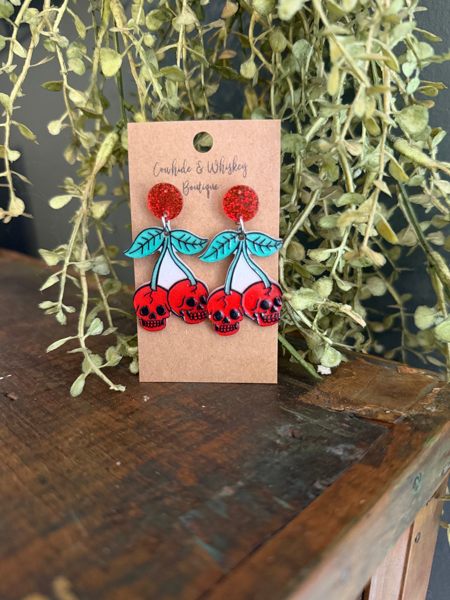 Skull Cherry - Earrings