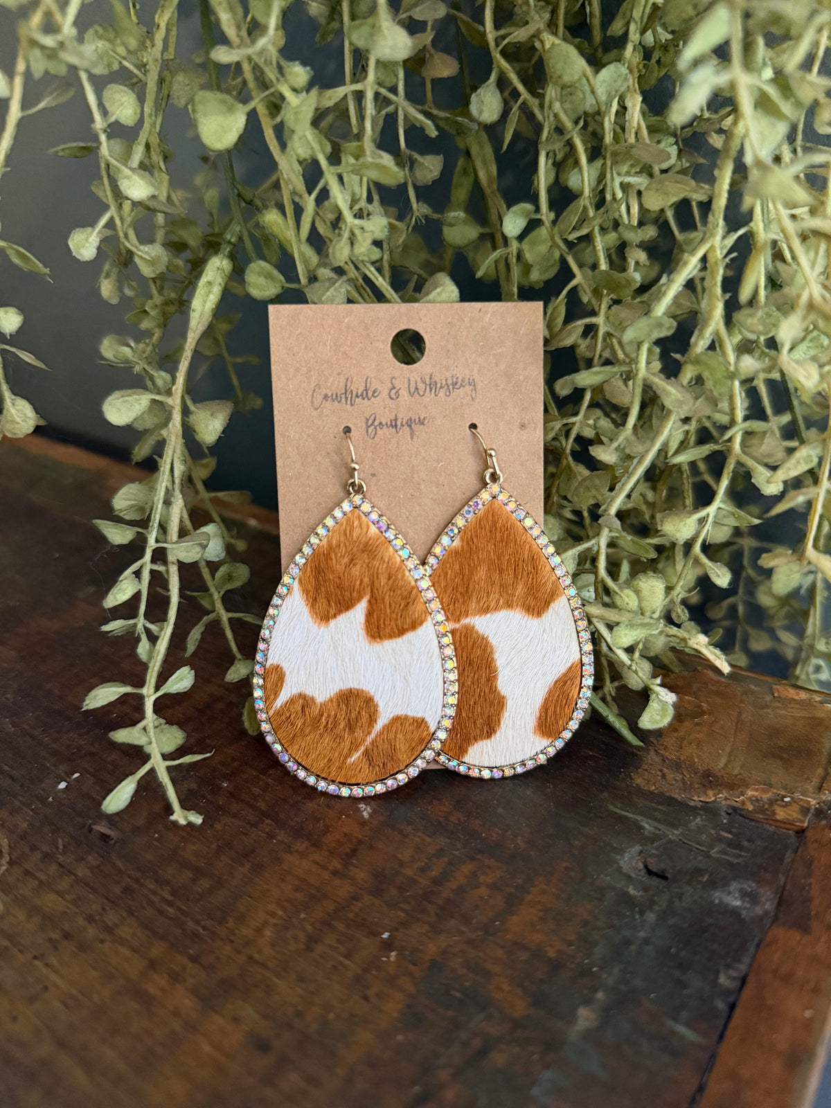 Fancy Heifer - Hide Earrings