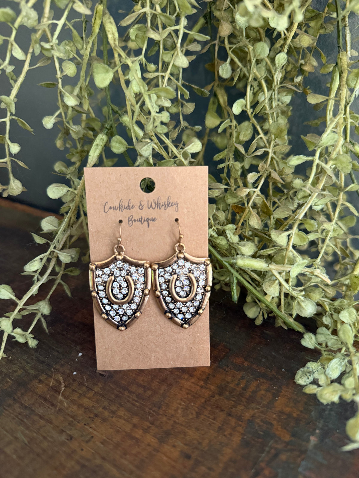 Horseshoe Shield - Earrings