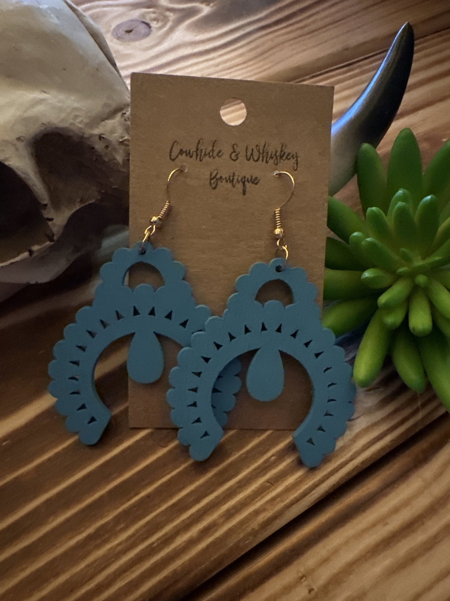 Wooden Squash - Earrings