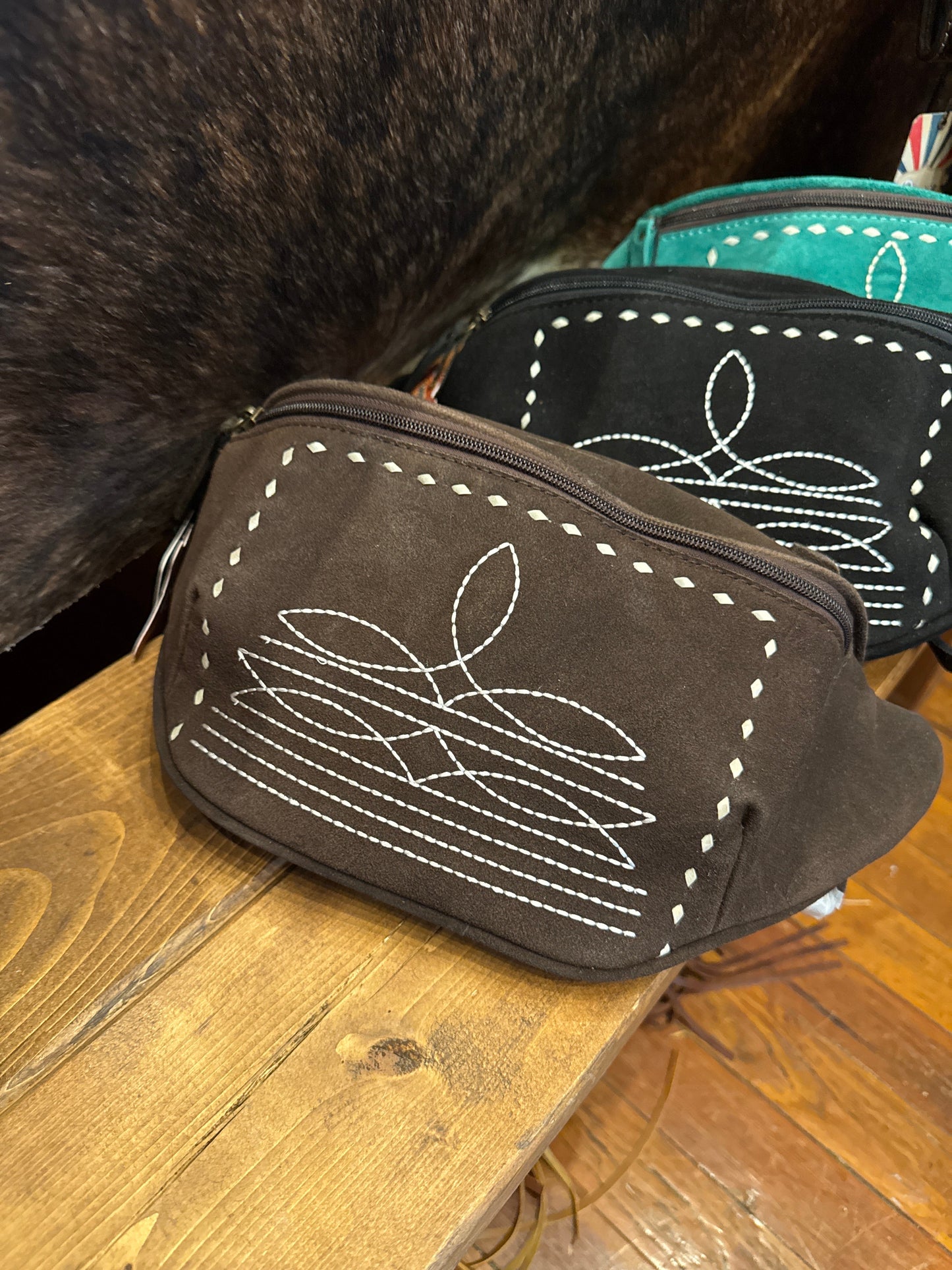 Boot Stitch Bum Bag - Brown