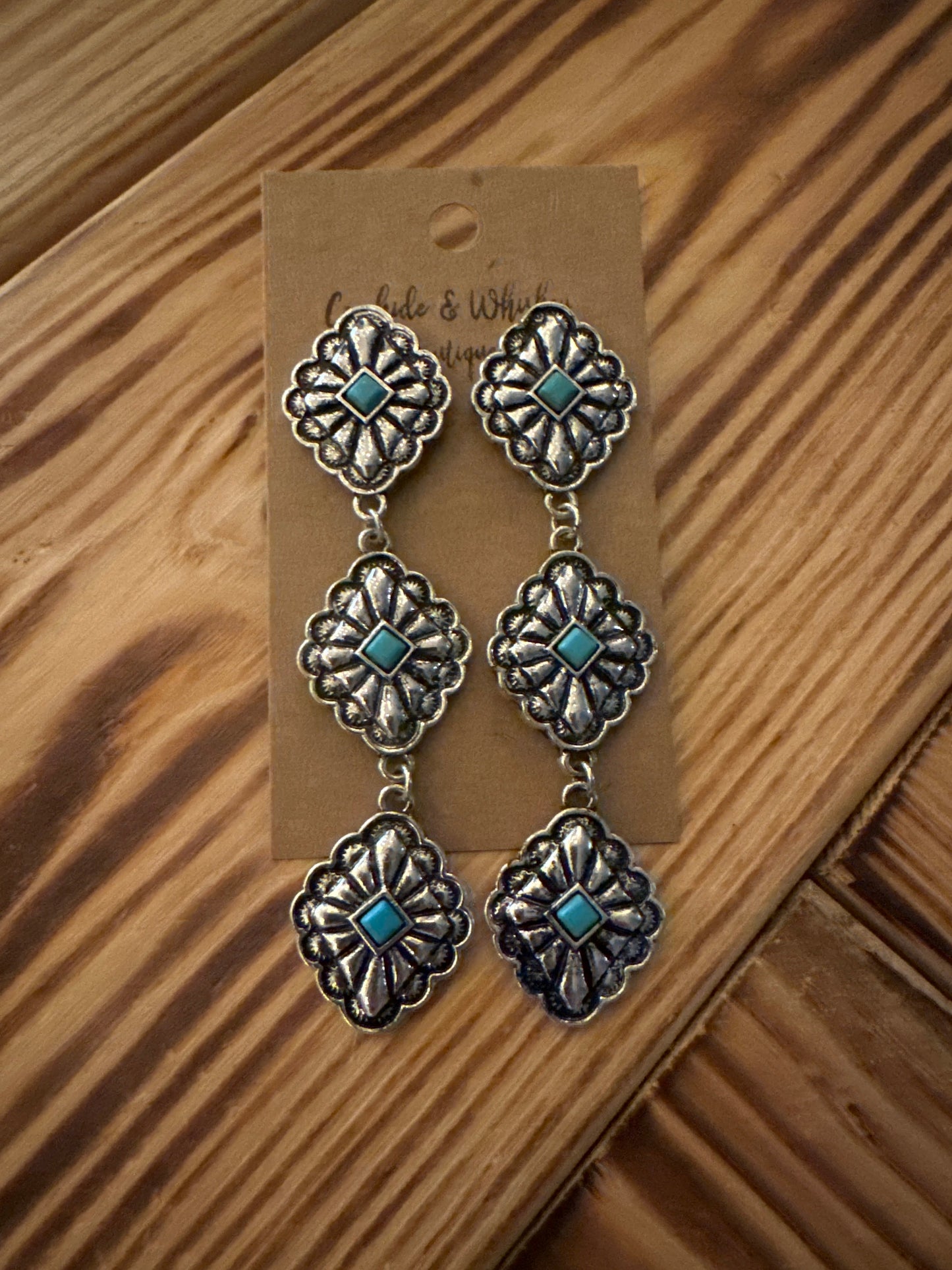 Diamond Conchos - Earrings