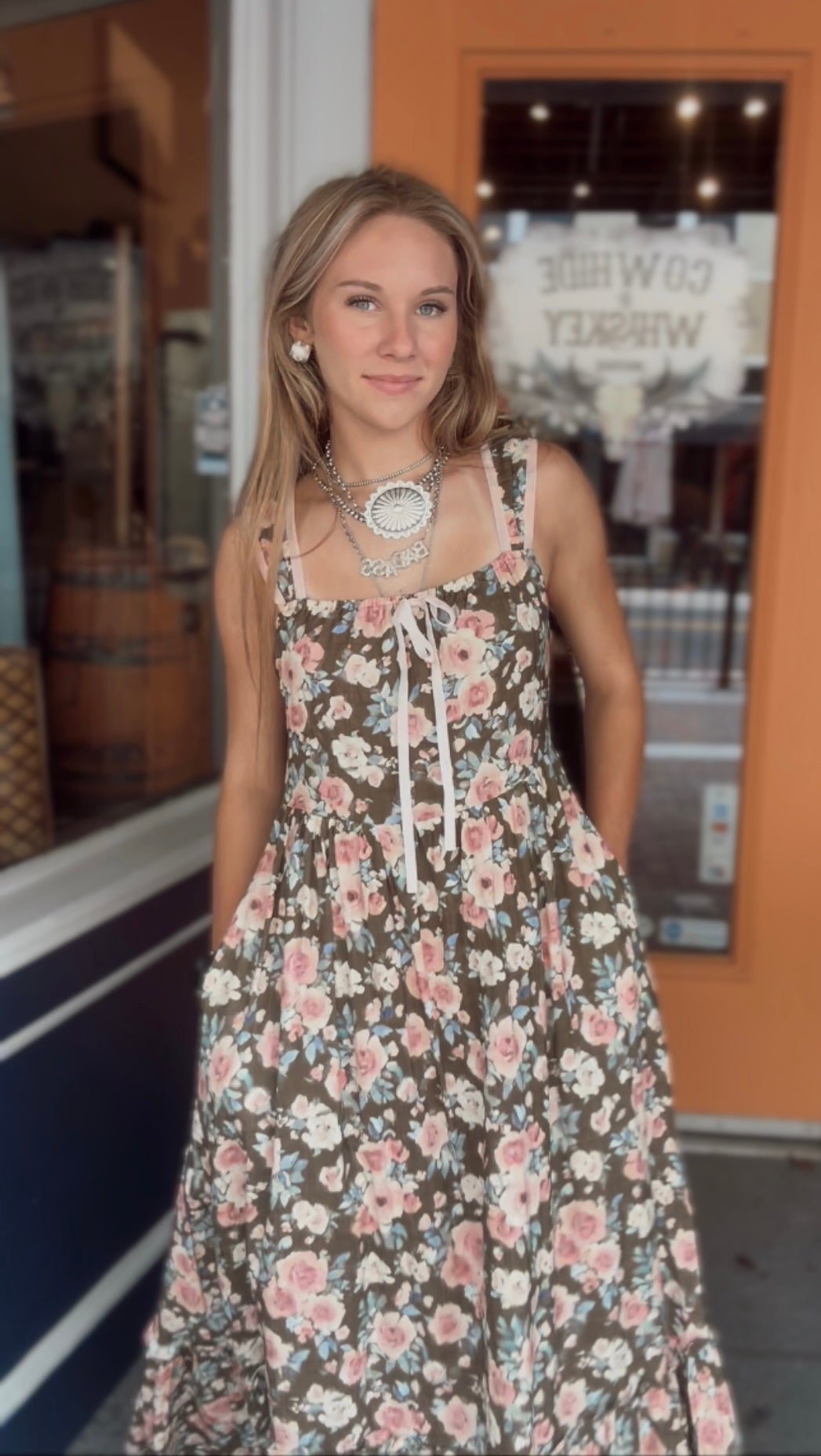 Whiskey And WildFlower's - Floral Dress