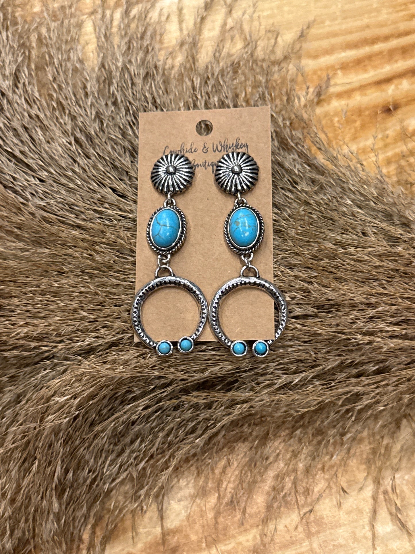 Concho Drop Squash - Earrings