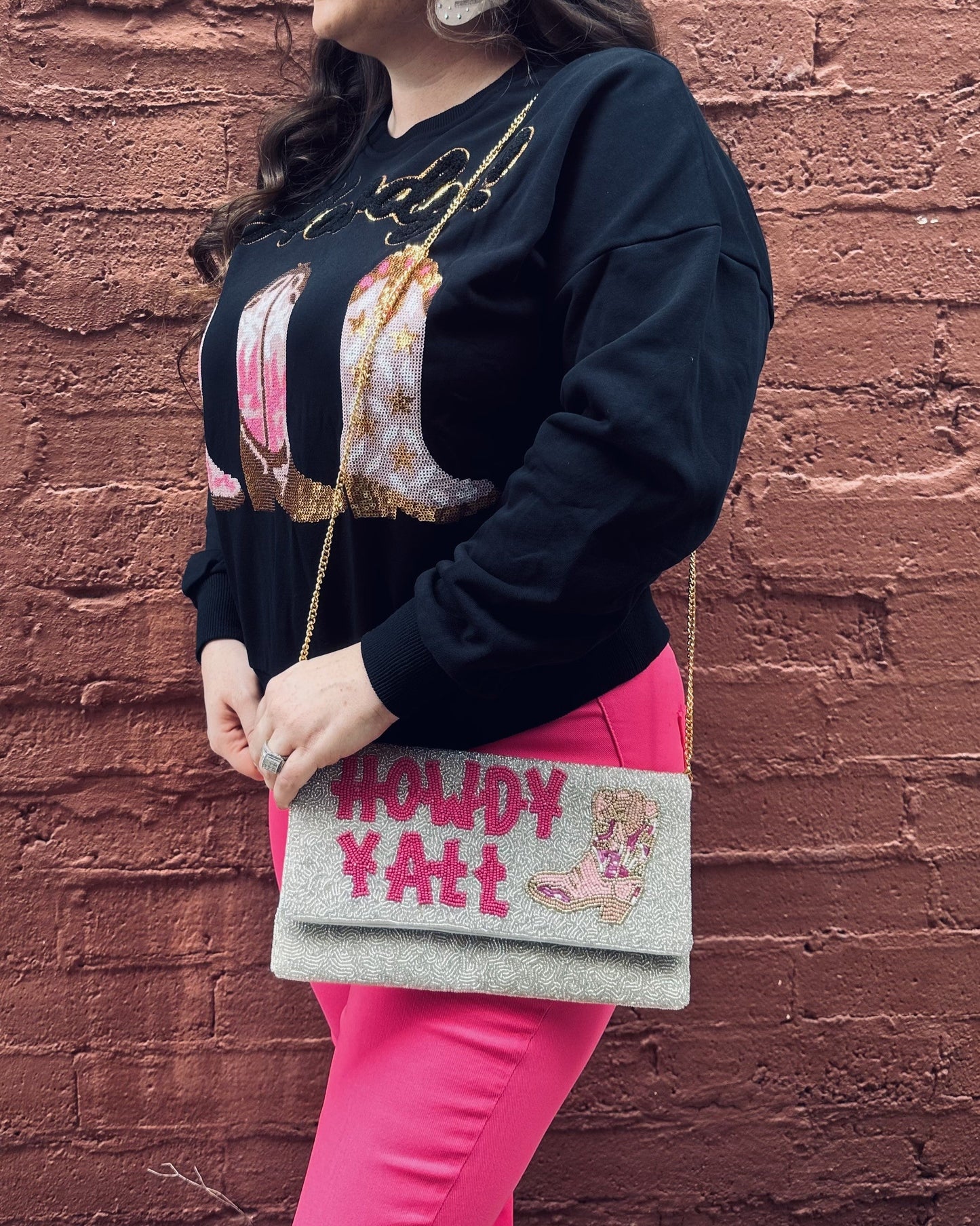 HOWDY YALL - Beaded Purse