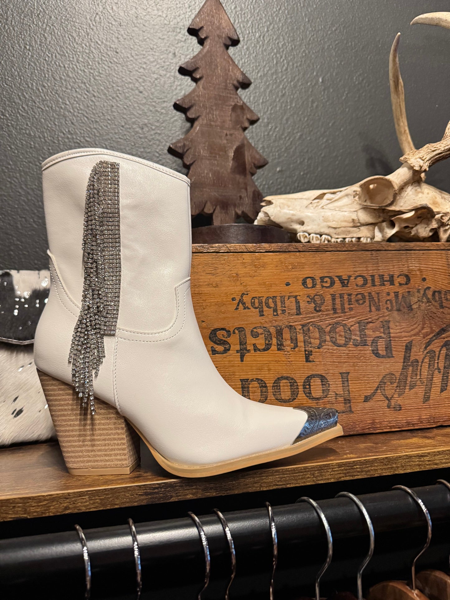 Sterling Snip - White Booties