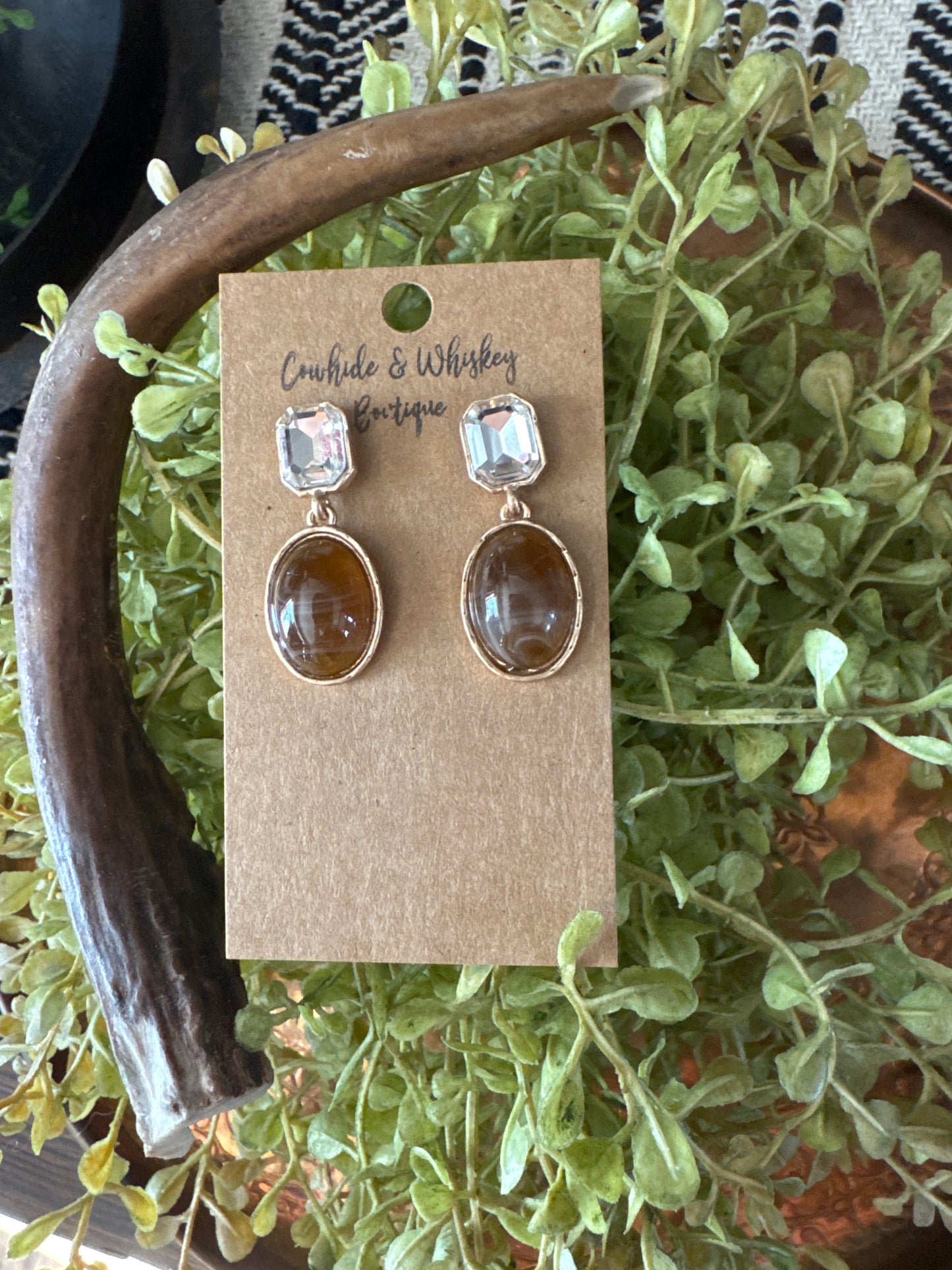 Coffee Swirls - Earrings