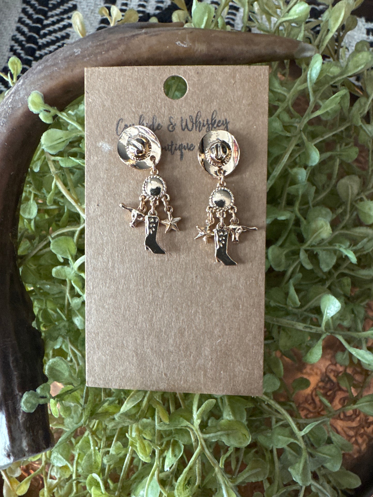 Mini Boot Charm - Earrings