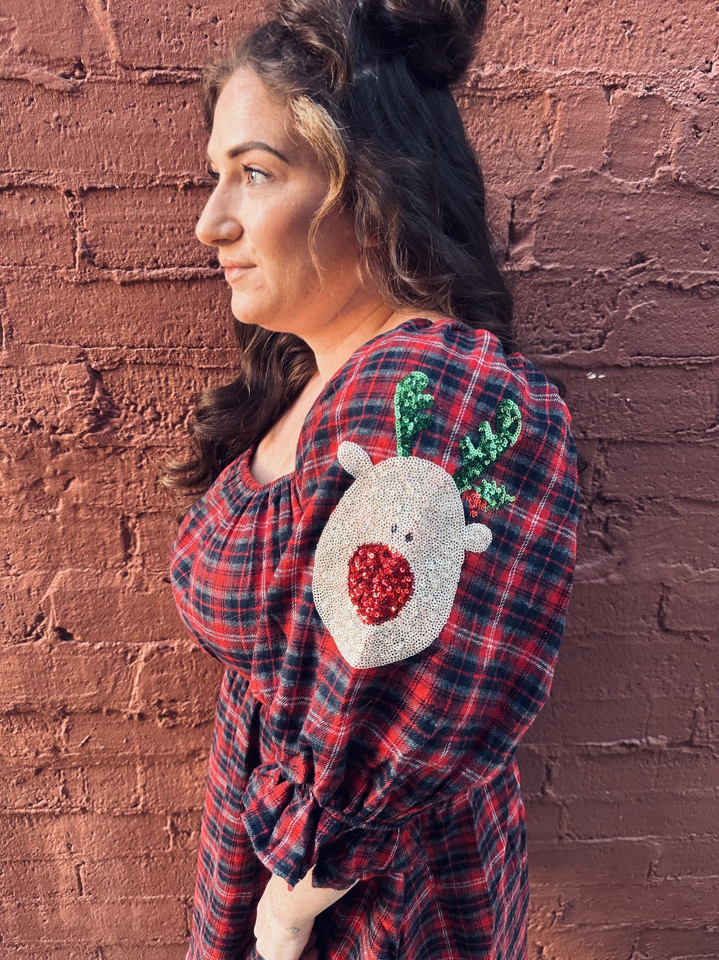 OH DEER - Plaid Dress