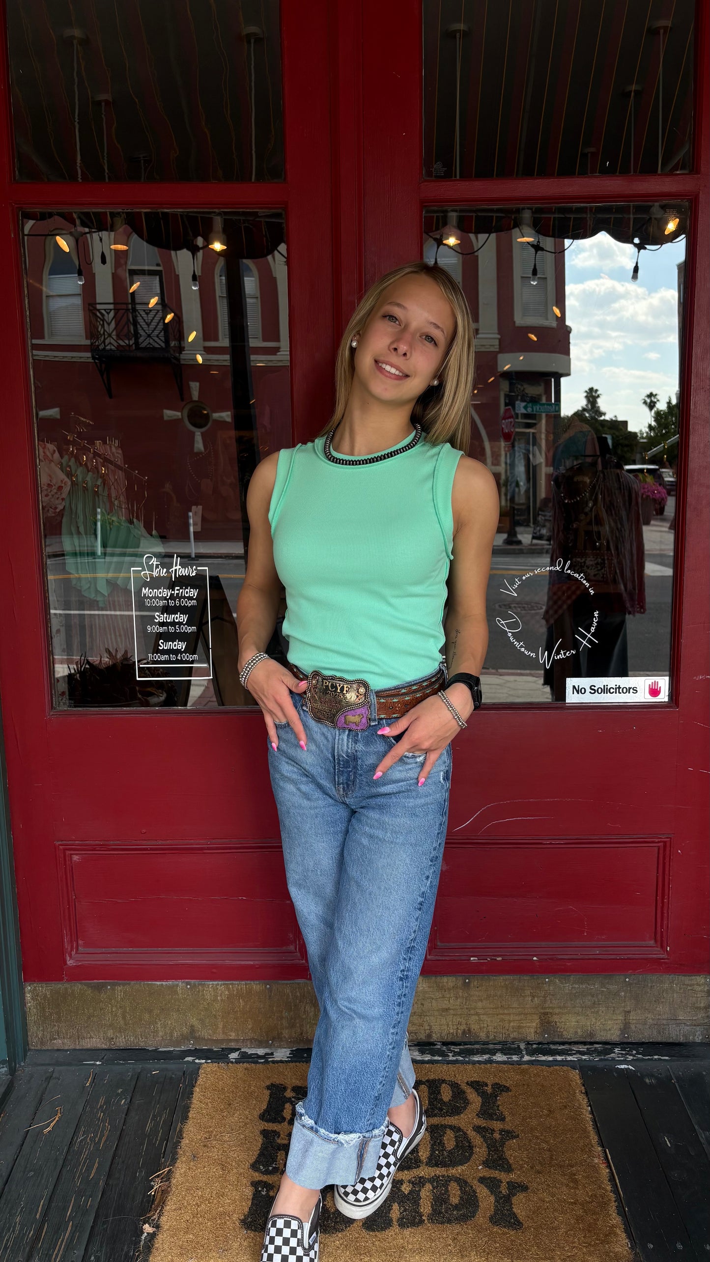 Raw Edge – Teal Tank