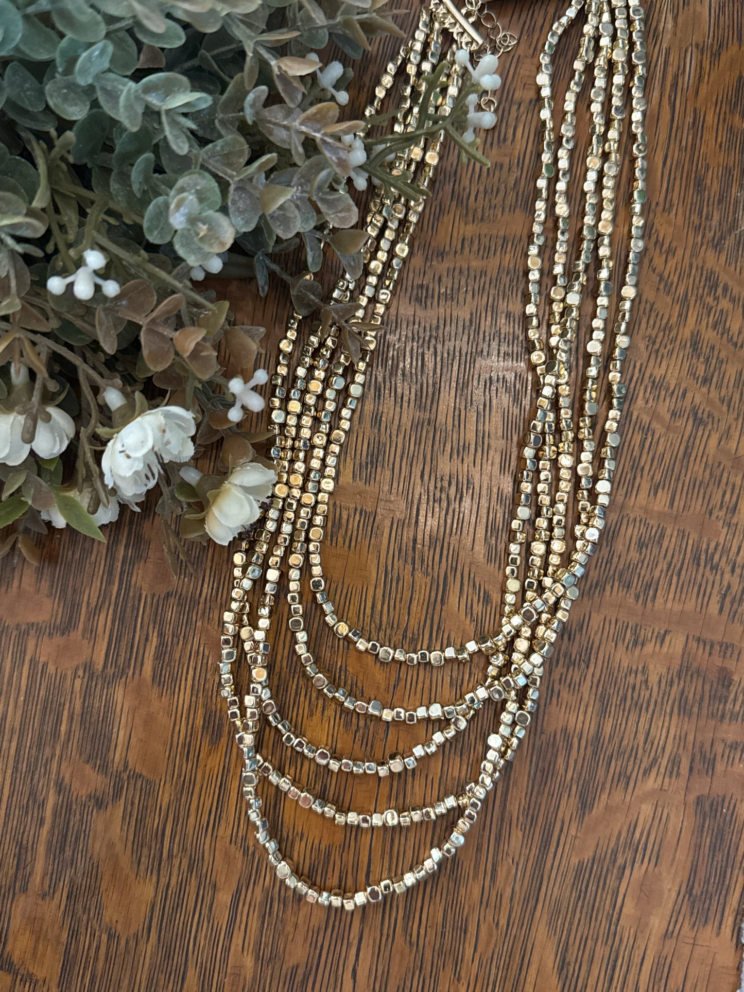 Golden Niblet Chain - Necklace