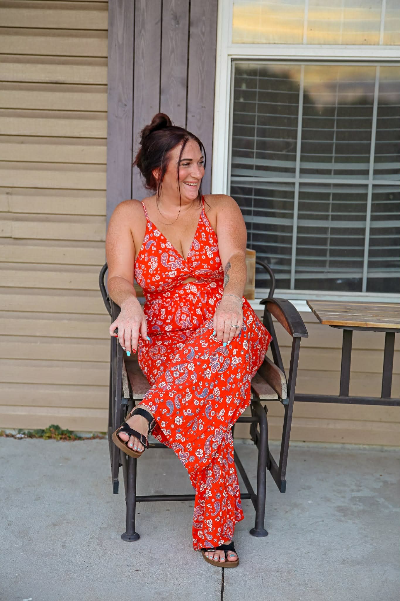 Miss Red White & Blue – Paisley Jumpsuit