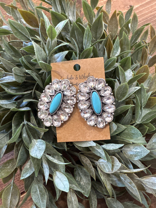 Glitz Mega Concho - Earrings
