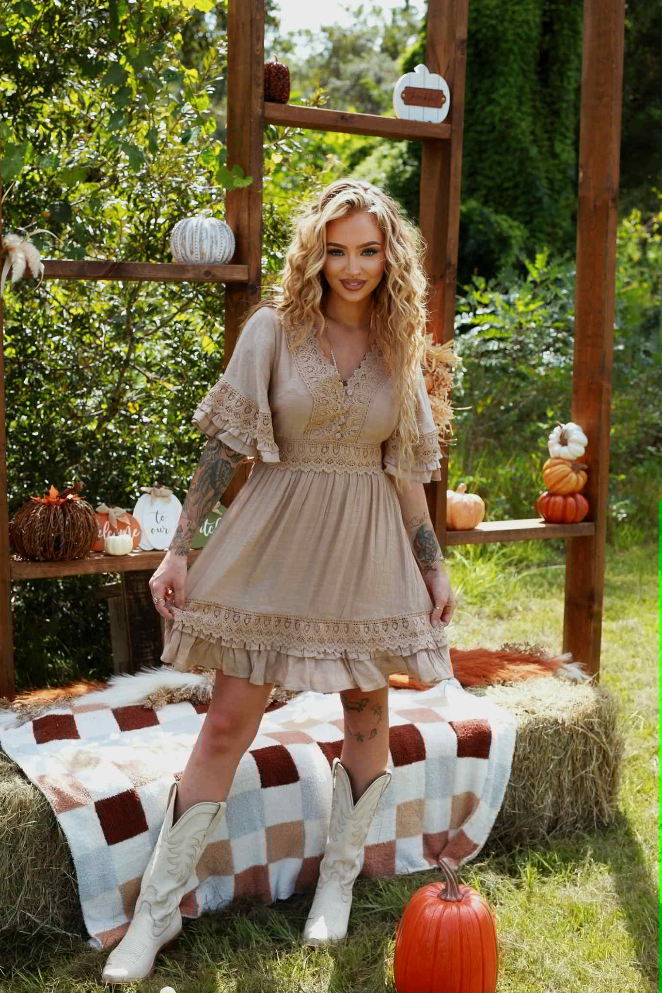 Bare Grace - Tan Dress