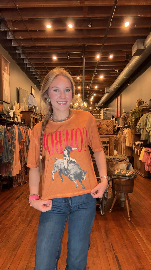 Chasing Buckles – Orange Crop Graphic Tee
