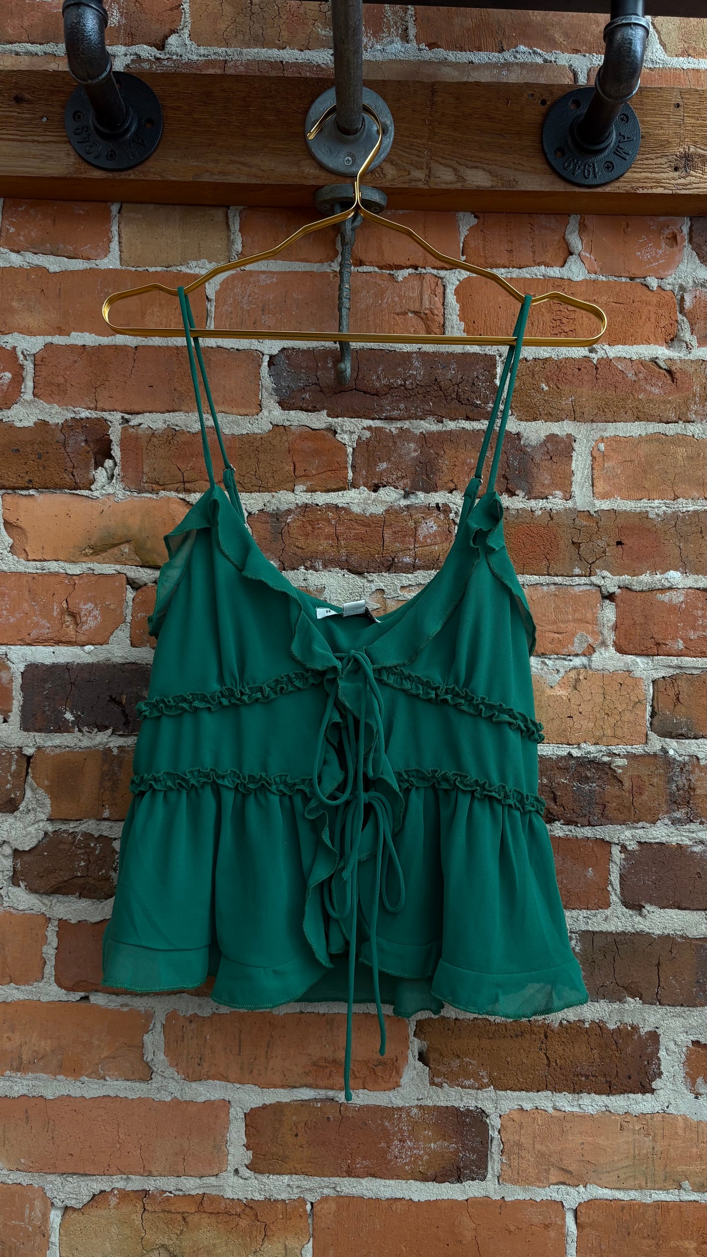 Emerald Fern – Ruffle Tank