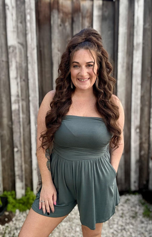 Summer Love - Ash Jade Tube Top Romper