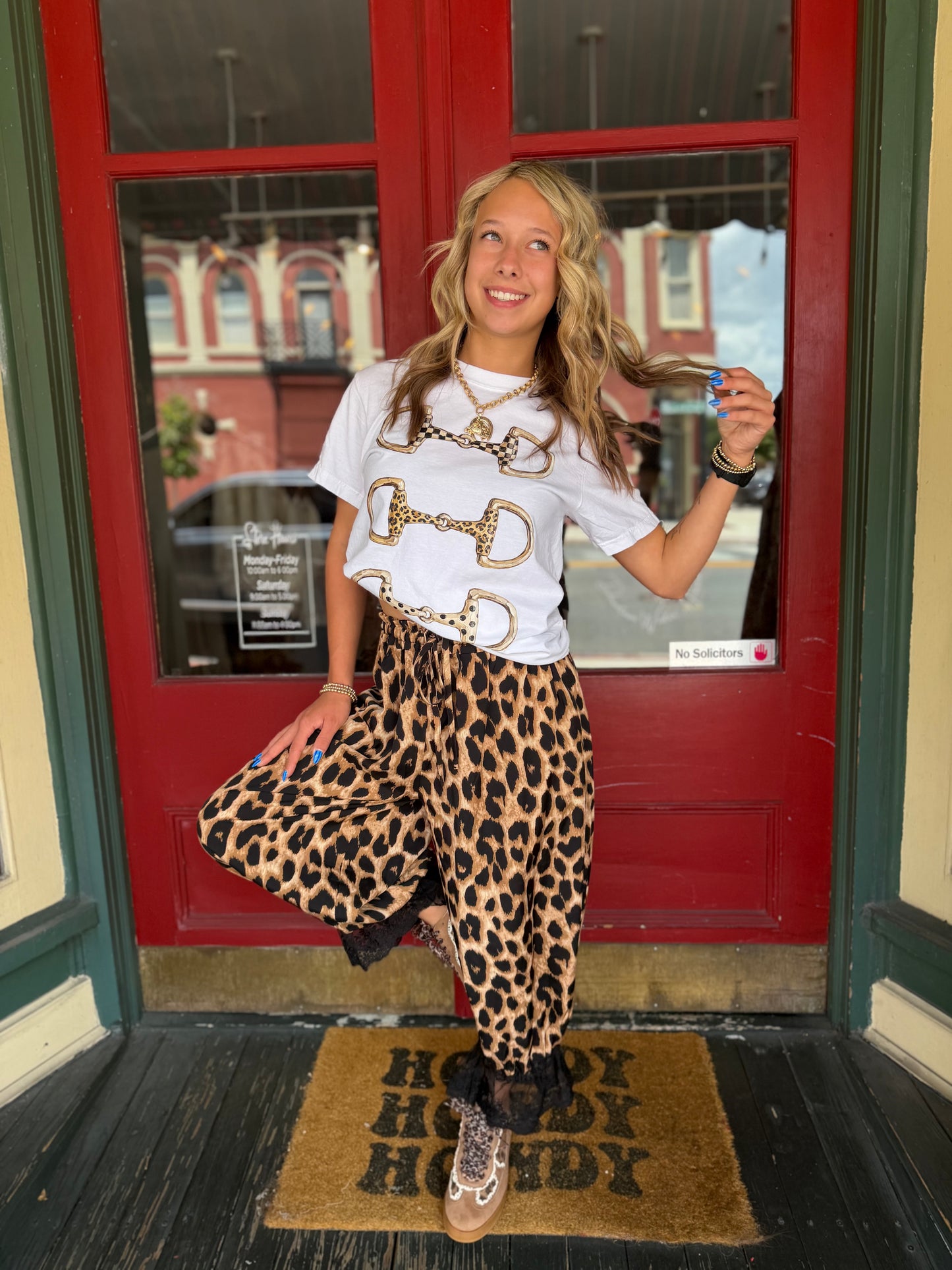 Lace & Leopard – Wide Leg Bloomer Pants