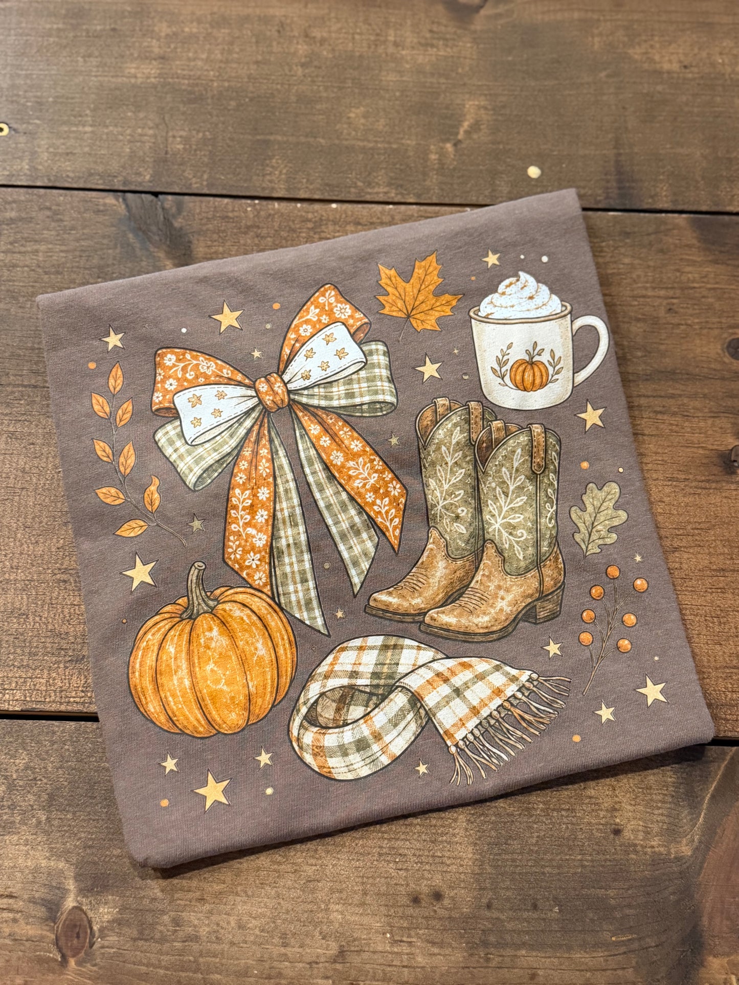 Fall Essentials – Brown Graphic Tee
