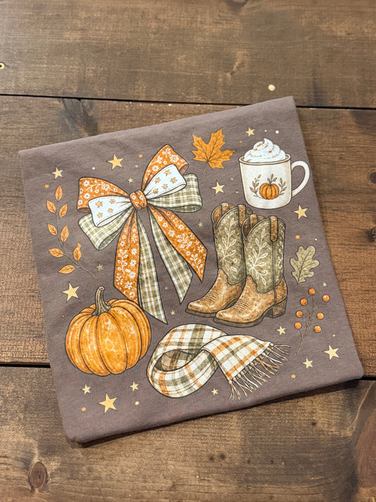 Fall Essentials – Brown Graphic Tee