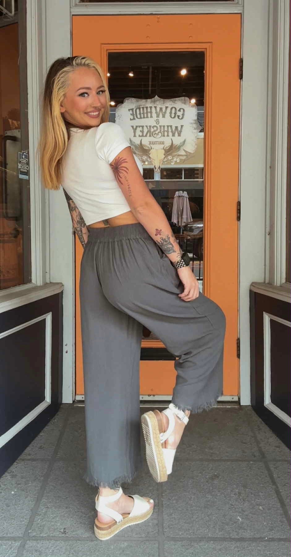 Smokey Cotton - Linen Pants