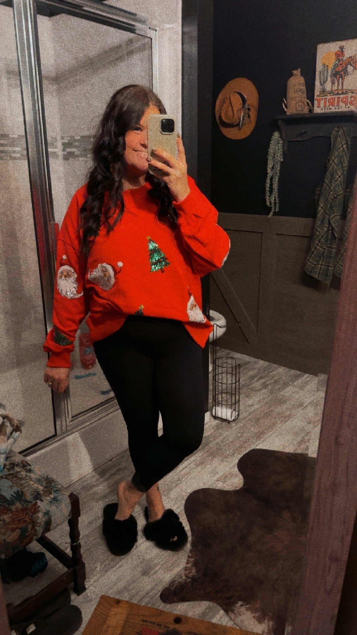 Christmas Cozy - Sequin Sweatshirt