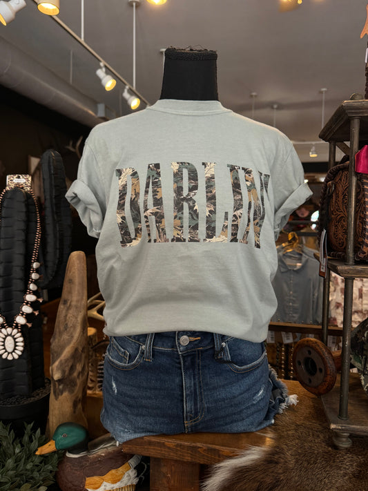 Camo Darlin' - Dusty Blue Graphic Tee