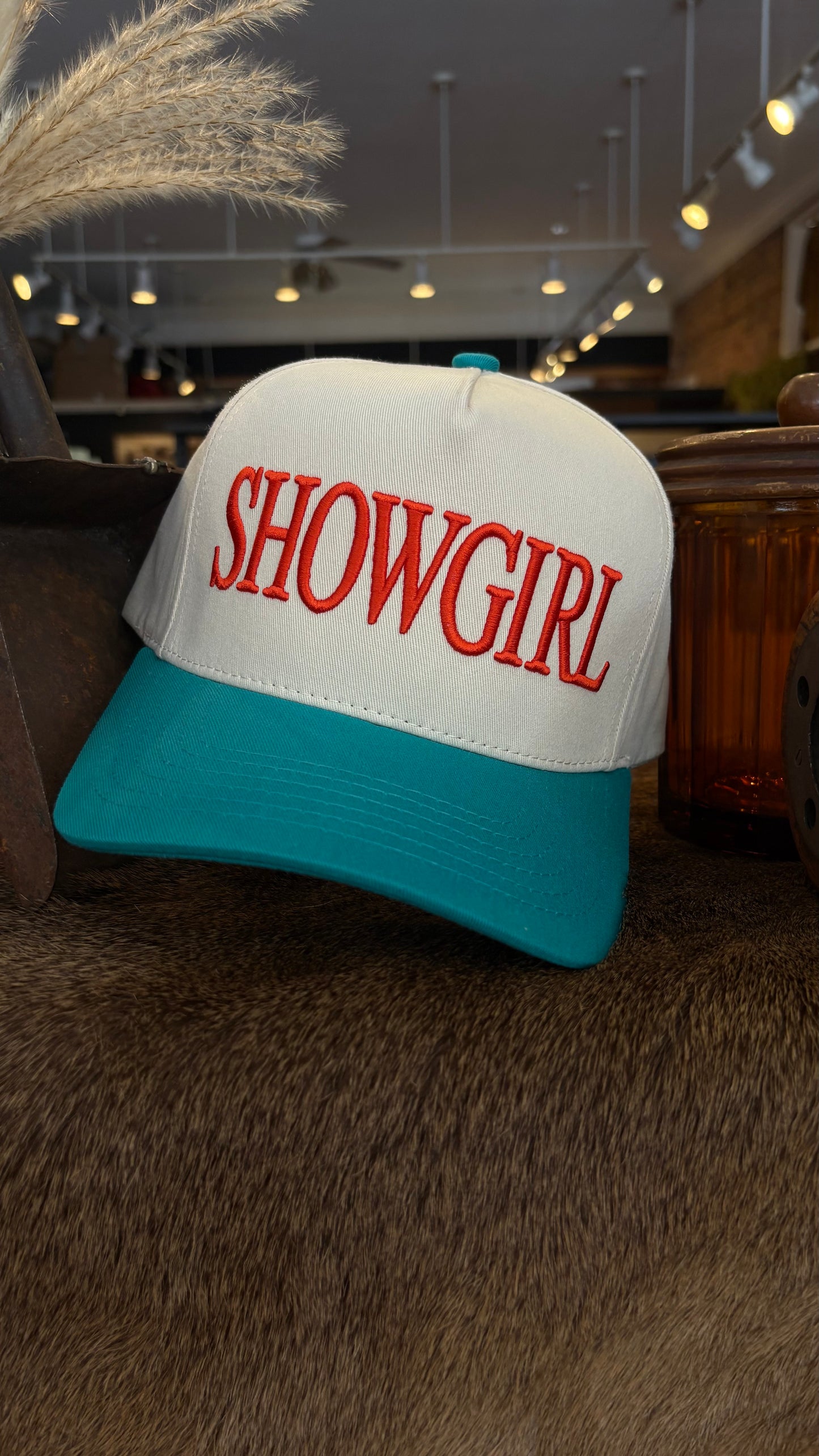 Showgirl - Orange & Teal Trucker Hat