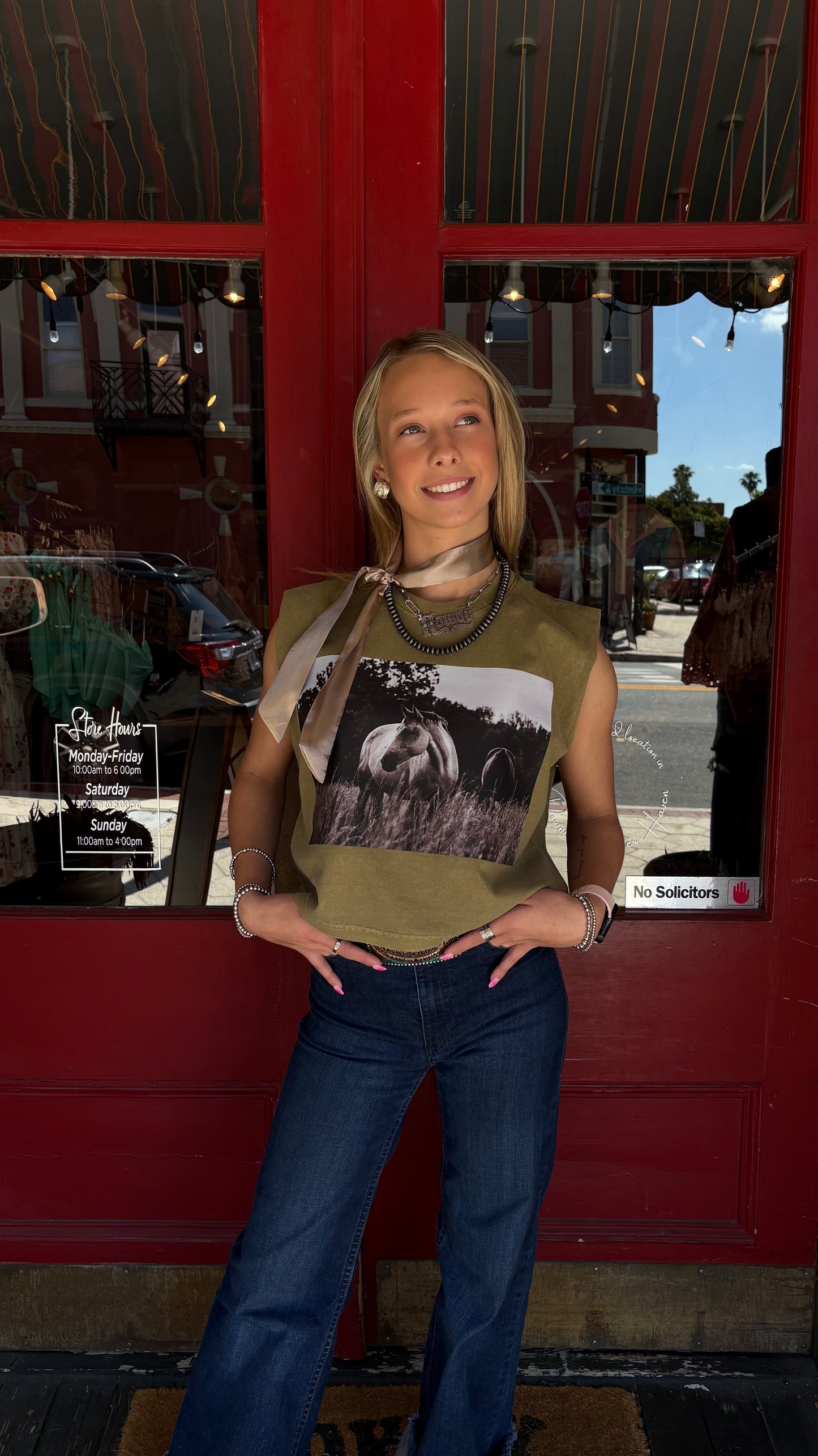 Free Runner-Olive Muscle Tee