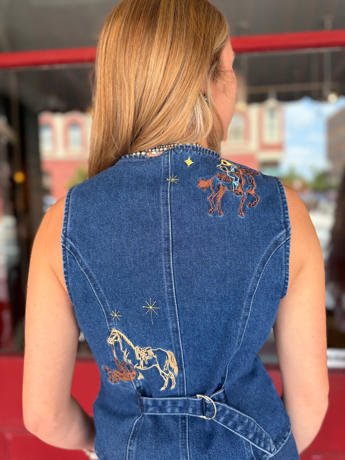 Giddy Up, Gorgeous – Denim Vest