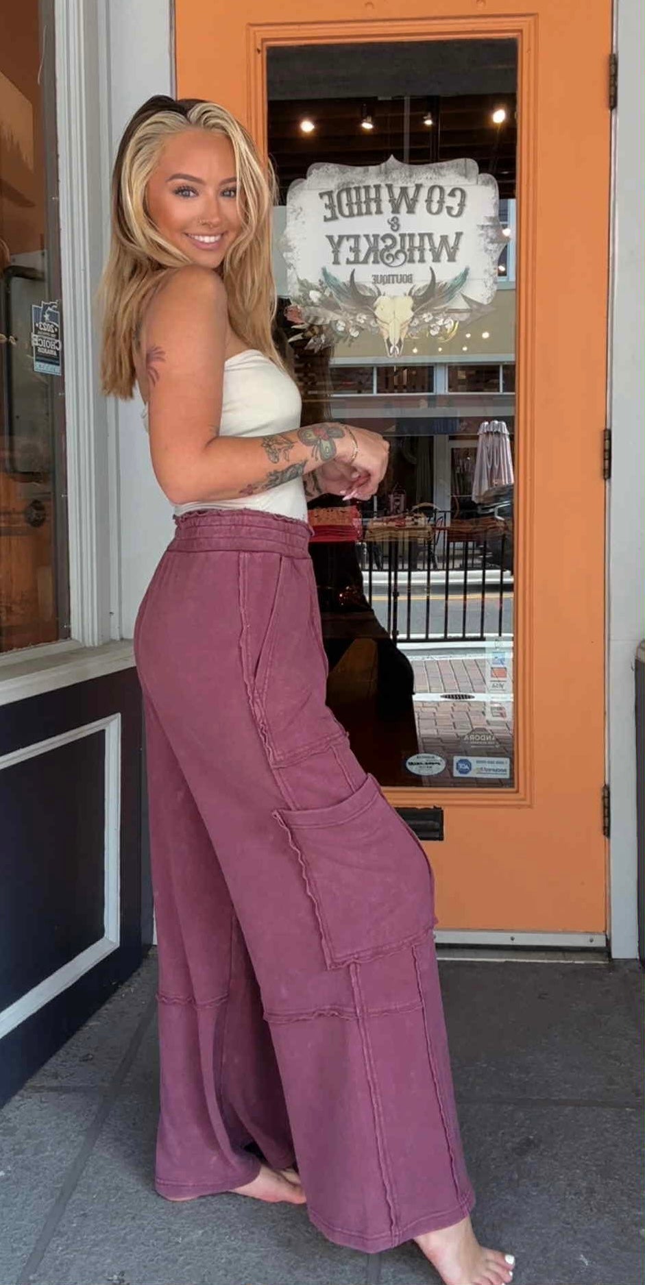 Brickstone Cargo - Acid Maroon Pants