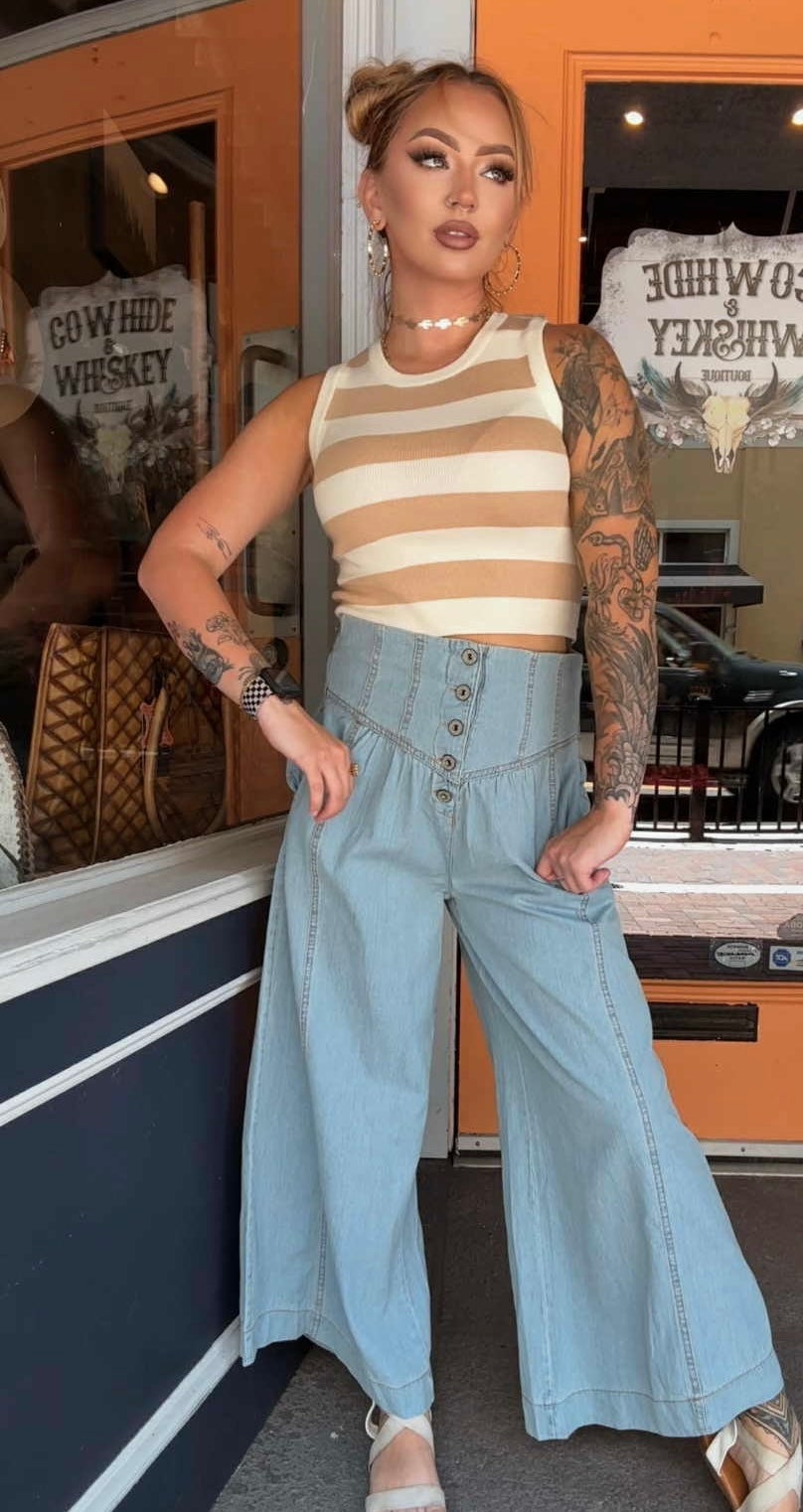 Button Banjo - Denim Pants