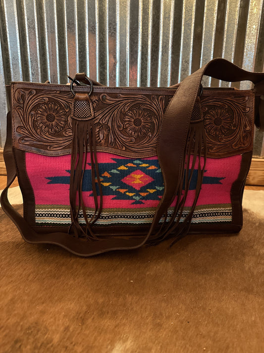 Western Barbie - Leather Tote Purse
