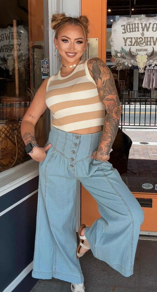 Button Banjo - Denim Pants