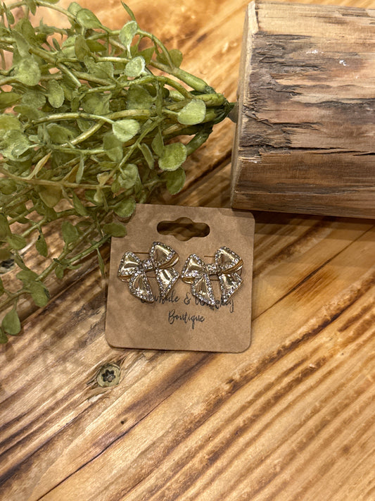 Golden Bows - Earrings