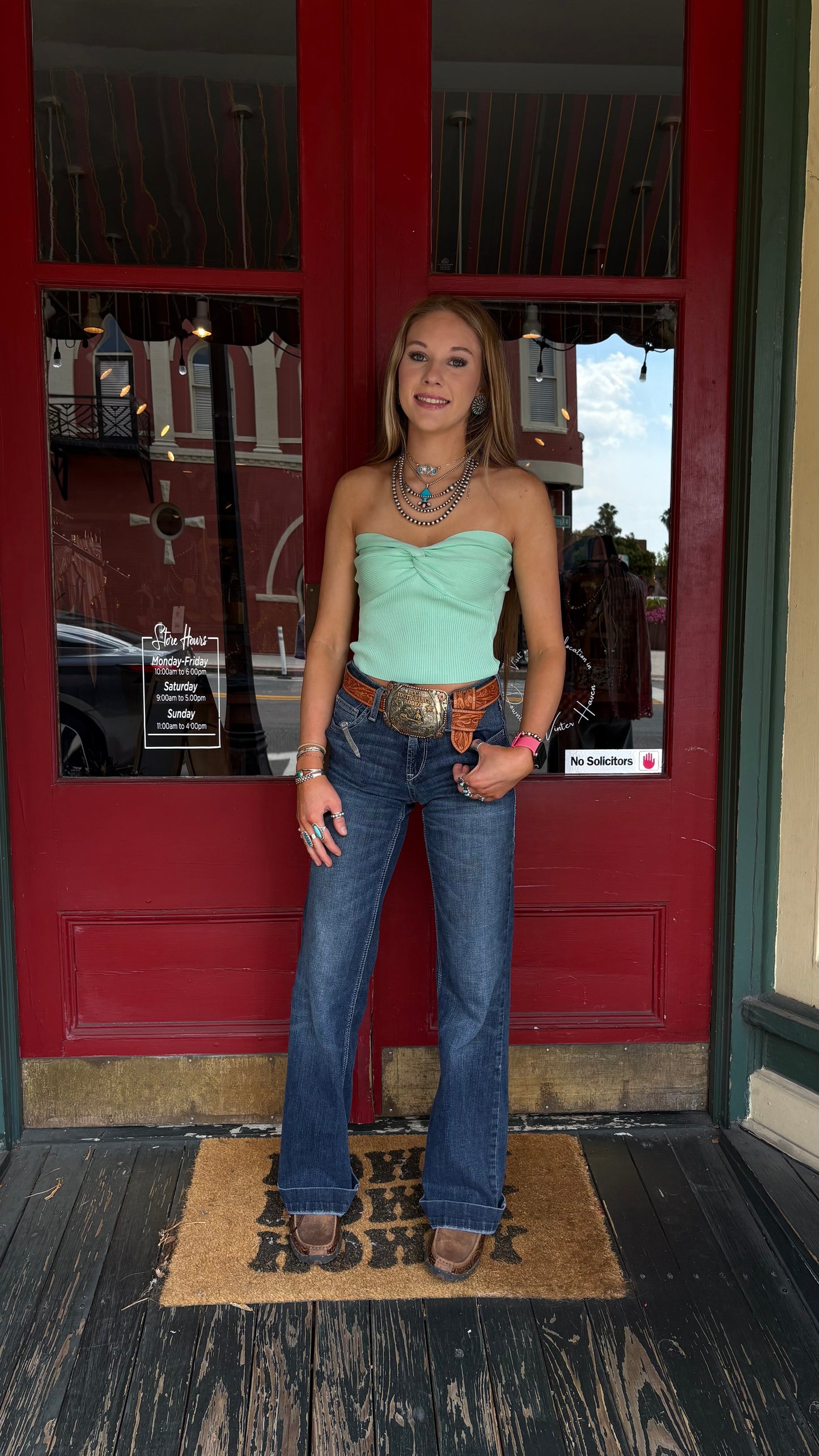 Twisted Charm – Mint Tube Top