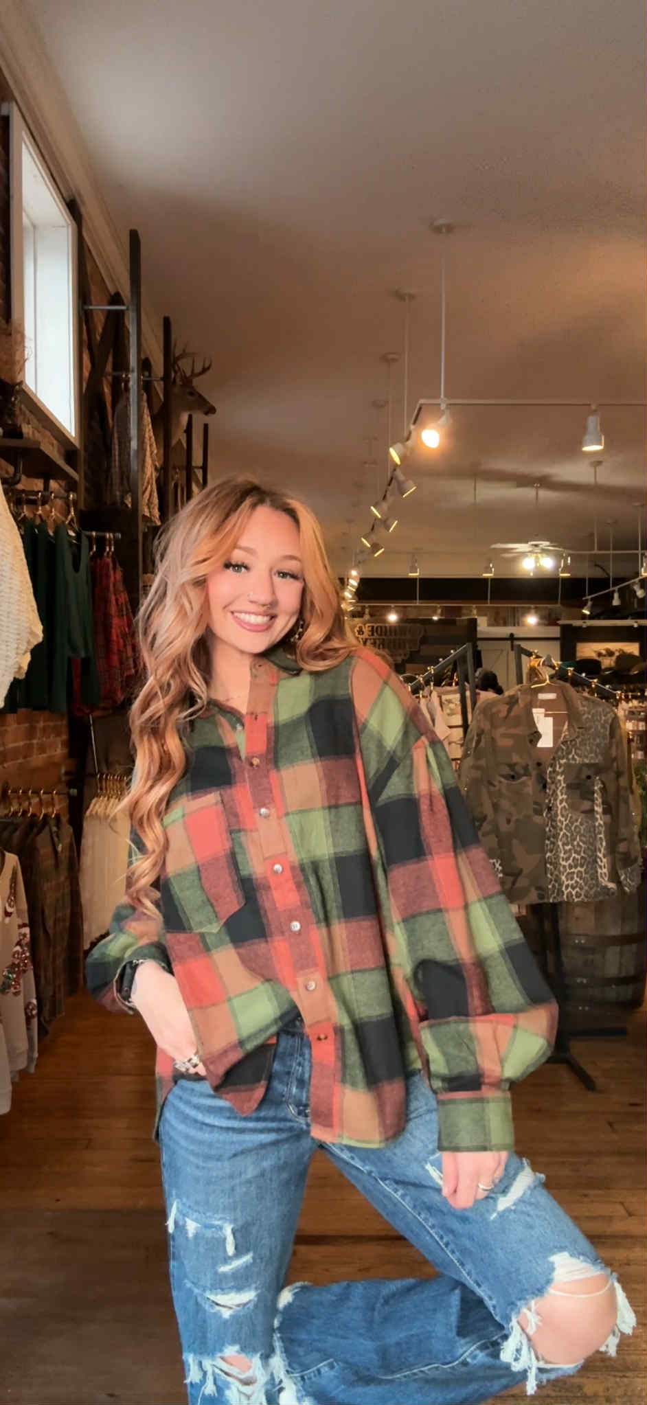 Cider Snuggles - Plaid Flannel Top
