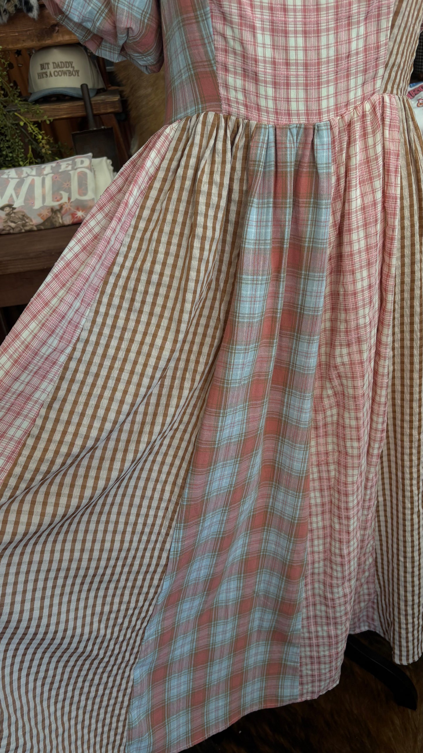 Rustic Harmony – Plaid Dress