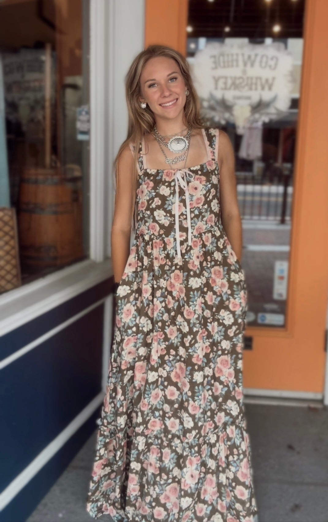 Whiskey And WildFlower's - Floral Dress