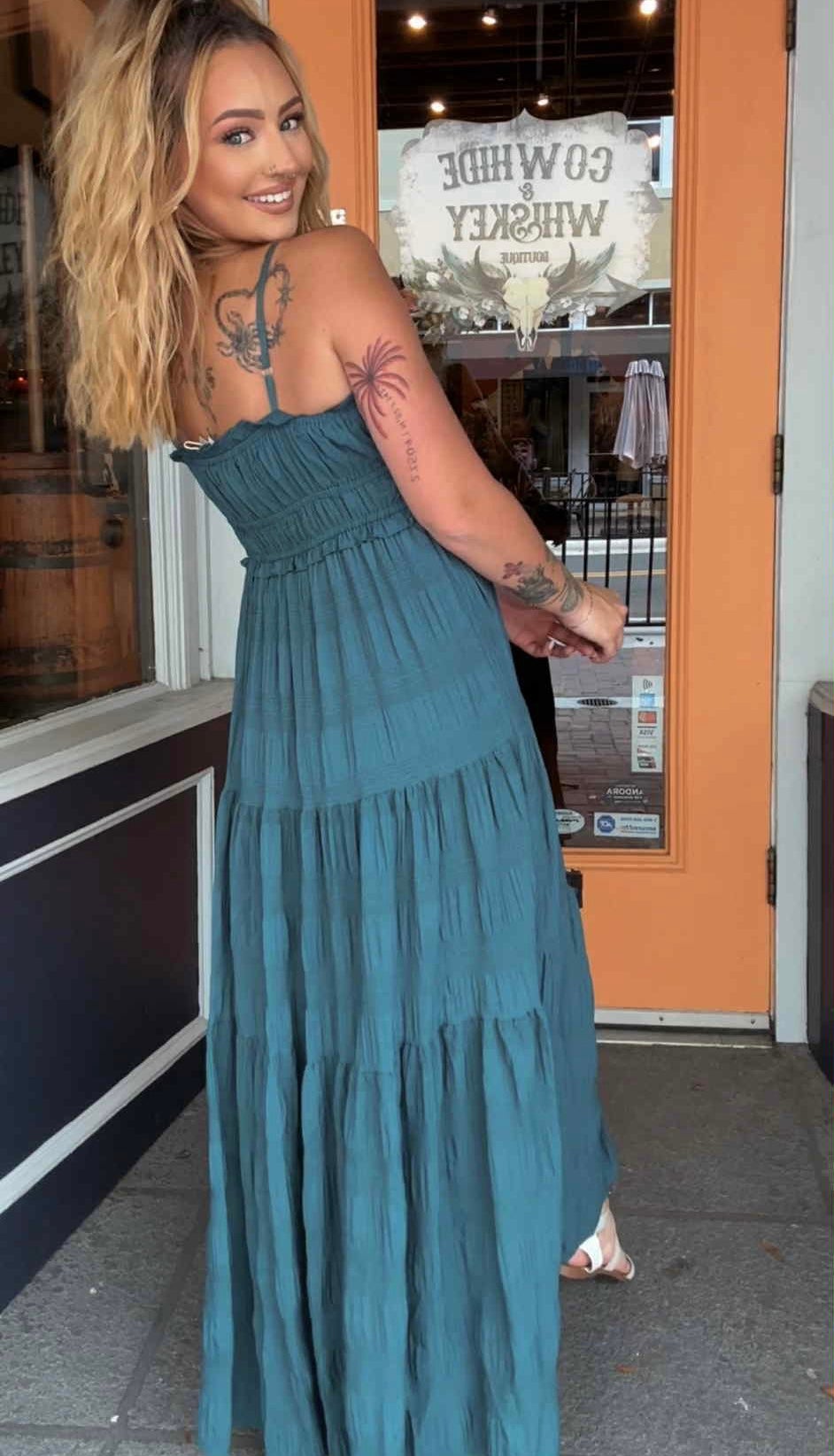 Jade Creek - Deep Teal Dress