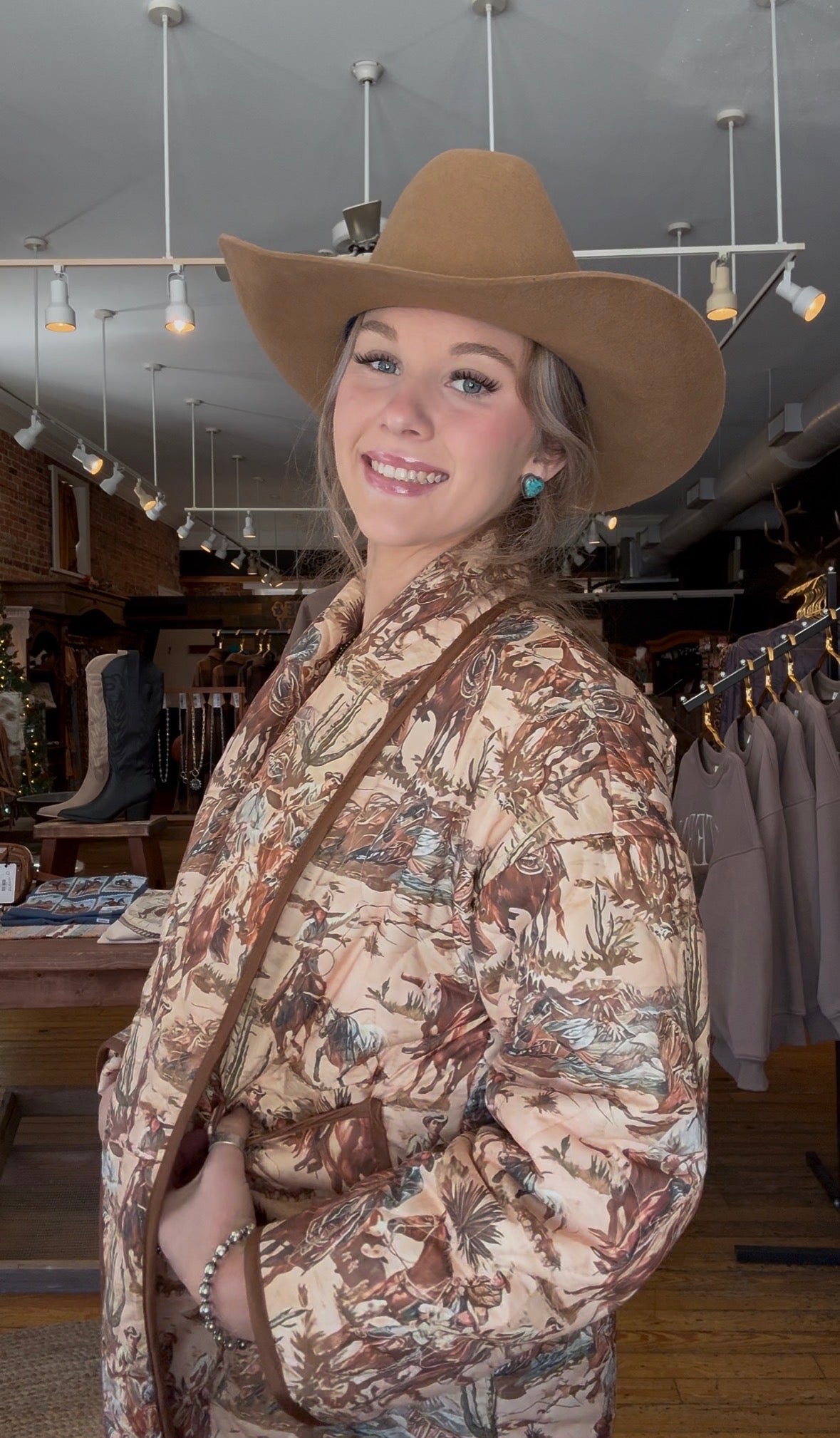 Cowboys & Cold Nights – Western Puffer Jacket