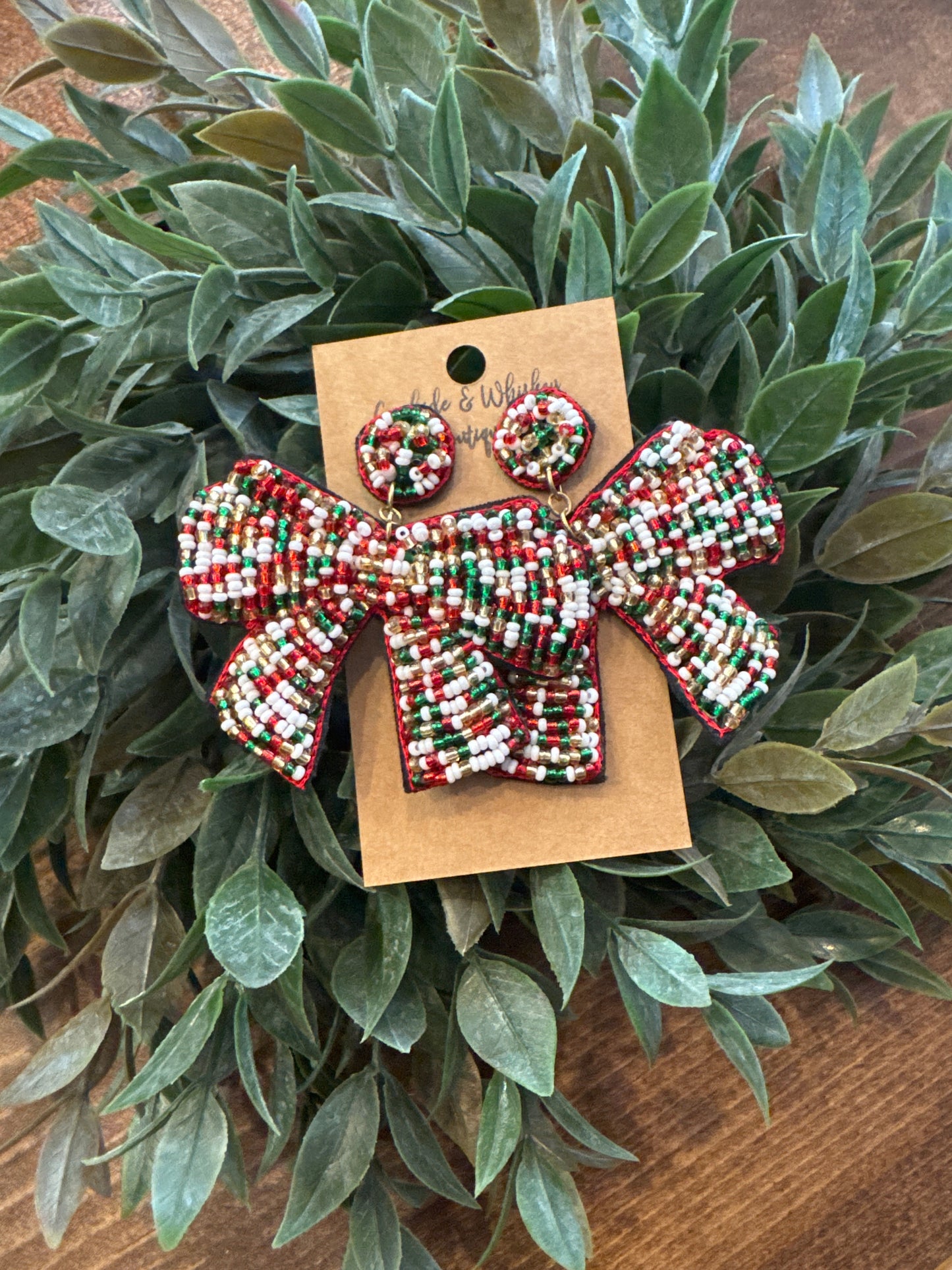 Christmas Bows - Earrings